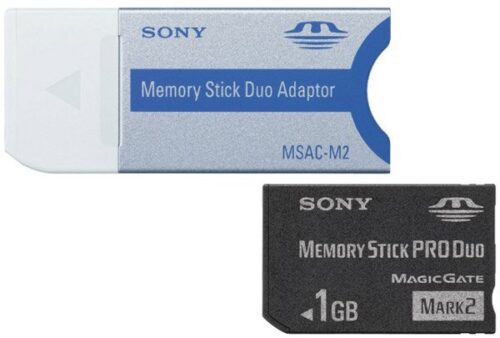 Sony Memory Stick PRO Duo 1GB + Adapter