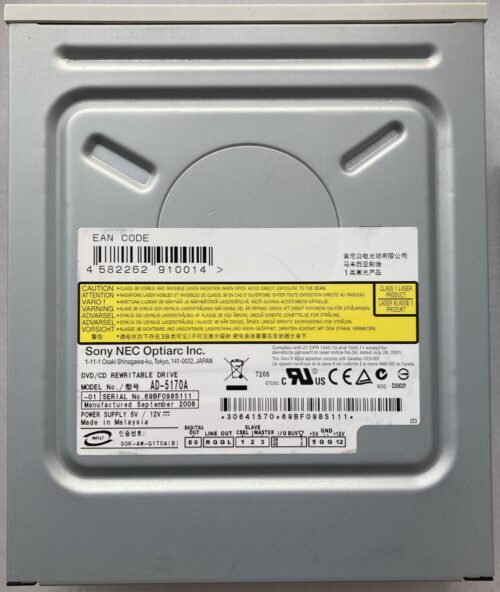 Sony Nec DVDR/W +-18XR +8XRW -6XRW +-8XRDL