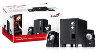 Speakers Genius 2.1 10W RMS Wood 85dB Volume/Bass