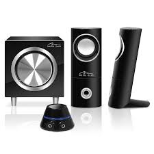 Speakers Set 2,1 Wired Remote Con/ler Mediatech 21w Rms