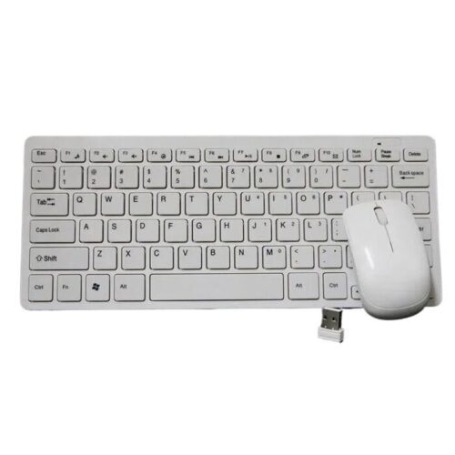 Super mini Keyboard + Mouse Wireless 2.4GHz White