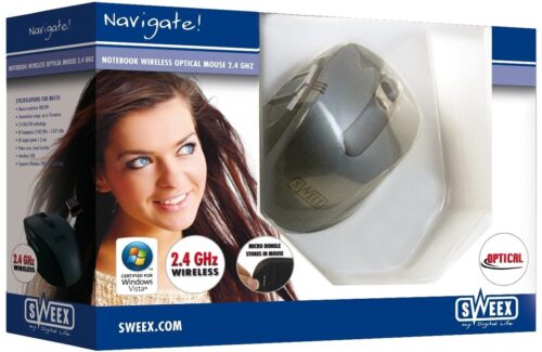 Sweex MI410 Notebook Wireless Optical Mouse 2.4GHz