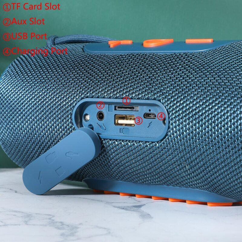 T&G Ηχείο 2''*2 Bluetooth 10W με ραδιόφωνο και διάρκεια μπαταρίας έως 3 ώρες