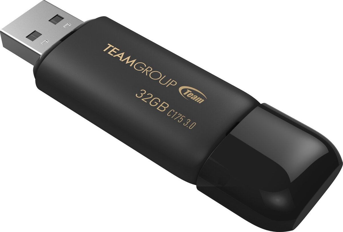 Teamgroup C175 32Gb Usb Stick Black Rubber Blister