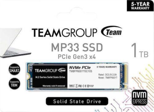 TeamGroup MP33 Pro SSD 1TB M.2 NVMe PCI Express 3.0