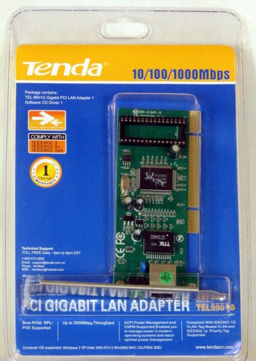 Tenda Tel9901g 10/100/1000 Mbps Pci Lan Card