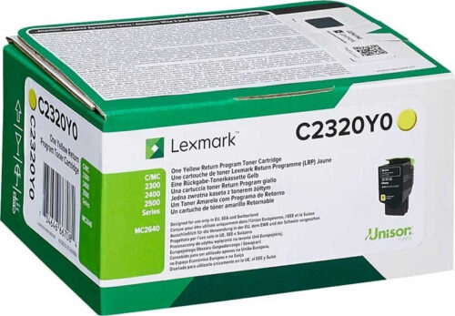 Toner Laser Lexmark C2320Y0 Standard Yellow 1.000 Σελ.