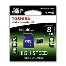 Toshiba Microsd 8gb Class 10 High Speed Professional