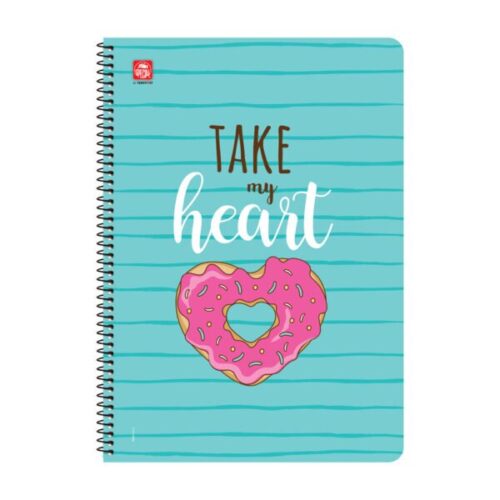 Trendy Τετράδιο Σπιράλ Β5 3 θεμάτων Take My Heart