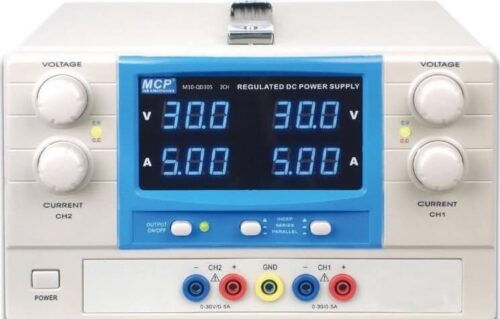 Τροφοδοτικό Πάγκου 5A 30V LED Μπλε M10QS305MCP