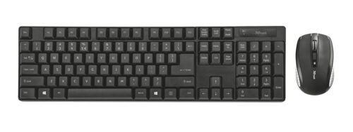 Trust Ximo Wireless GR Πληκτρολόγιο Ποντίκι BLACK 10 Meter range