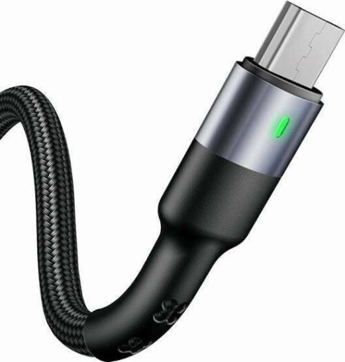 USAMS καλώδιο Braided USB 2.0 σε micro USB Cable U26 Fast Charging 2A 1m μαύρο