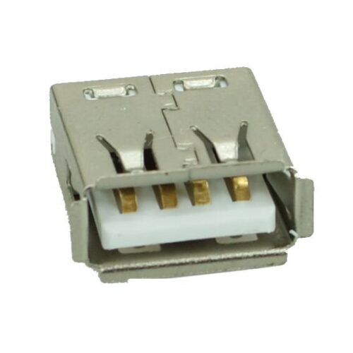 USB 2.0 Connector A Type Mid One Solder Silver/White oem