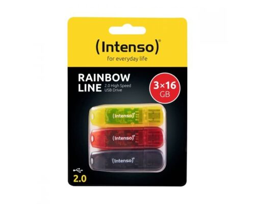 USB Stick Intenso 3 x 16GB Rainbow Triple Pack