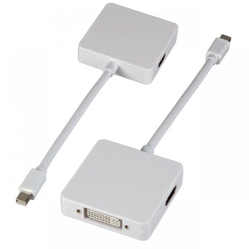 Value Adapter Mini Display Port Male To DVI/Display-Port/HDMI Famale v1.2 Active EB986