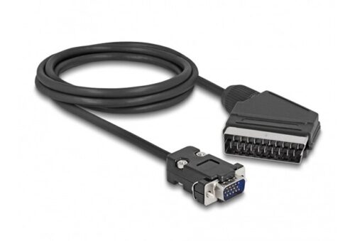 Value Line 31550b 2.00m Scart Male Σε Vga Black