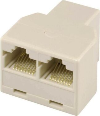 Vcom Adapter Τηλεφωνικος Rj 45 F x 1 / F x 2 (8p8c)