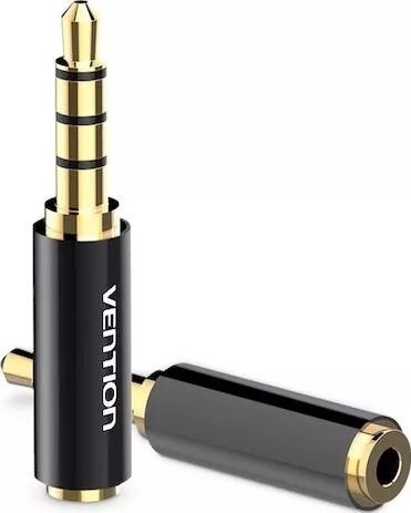 Vention 3.5mm Male To 2.5mm Female Audio Adapter Black Metal Type Bfbb0 Venbfbb0
