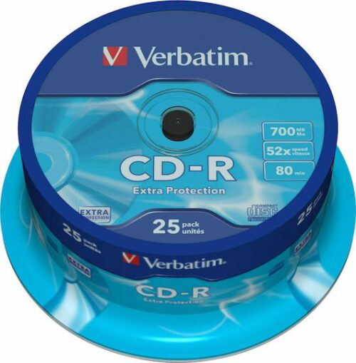 Verbatim Cd-R 52X 700Mb Spindle 25Τεμ 43432 Ep