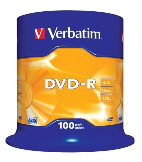 Verbatim Dvd-R 4.7g 16x 100 Pack