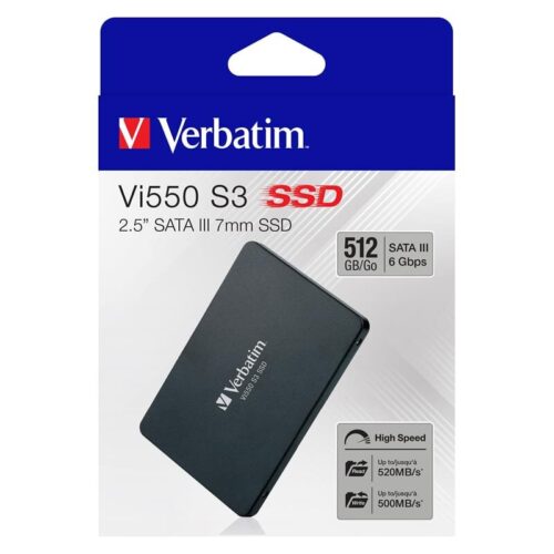 Verbatim Εσωτερικός Σκληρός Δίσκος Vi550 S3 2.5'' SSD 512GB