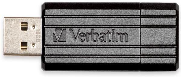 Verbatim Pinstripe Usb 2.0 Drive 16GB Storen N Go / Black