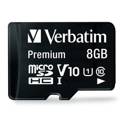 Verbatim Premium Micro SDHC 8GB Class 10/UHS-I με Adapter Lifetime Limited
