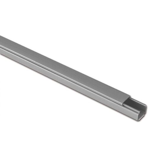 Viokar Κανάλι PVC 25x25 με Αυτοκόλλητη Ταινία TESA 2m Γκρί