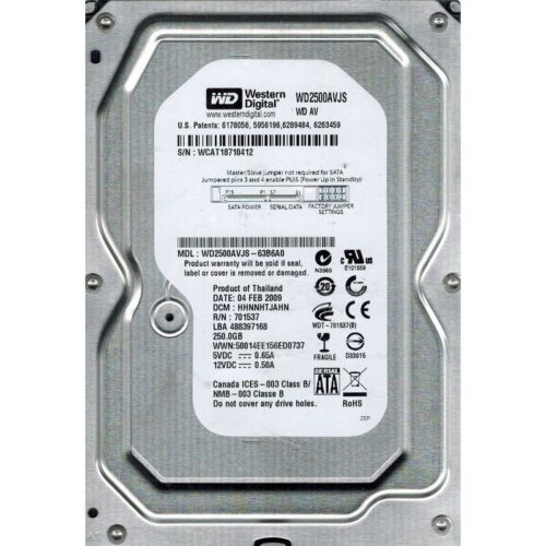WD Δίσκος SATA II 250GB 7200rpm 8MB 2500JS