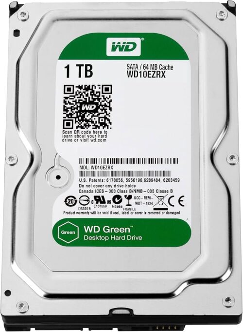 WD HDD Caviar AVE-Green 1TB/SATA III/IntelliPower/64MB