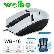 Weibo Internet Laser USB 3.0/2.0/1.1 Optical Mouse 2000dpi Black Silver
