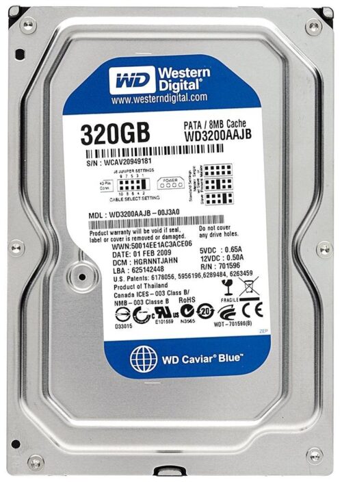 Western Digital Δίσκος Wd Ata 320gb 7200 8mb Wd3200aajb